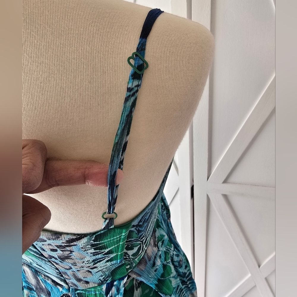 Vintage Marciano Silk Bubble Hem Mini Strappy Dress - Picture 9 of 12